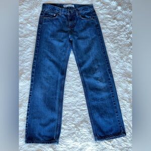 Levi's Blue Straight-Leg Jeans with Classic Design